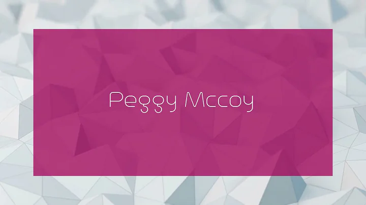 Peggy Mccoy - appearance