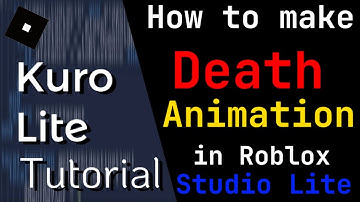How To Make Death Animation in Roblox Studio