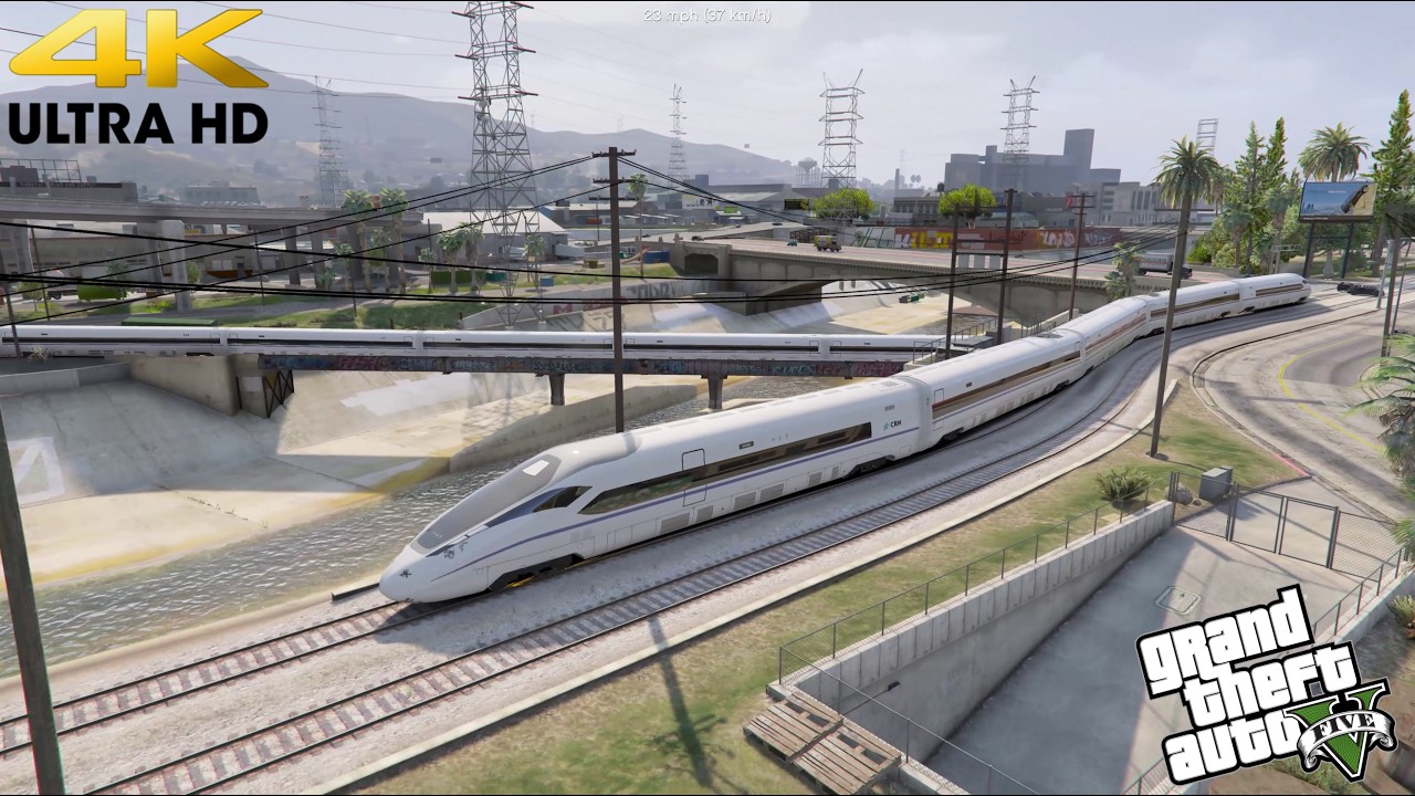 Grand Theft Auto V - Bullet through Docks CRH380D