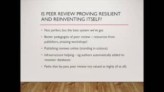 Publishing in Academic Journals Part 4 of 4: Peer Review