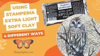 Using Stamperia Extra Light Soft Clay 4 Ways in Your Decoupage and Mixed Media Art screenshot 2