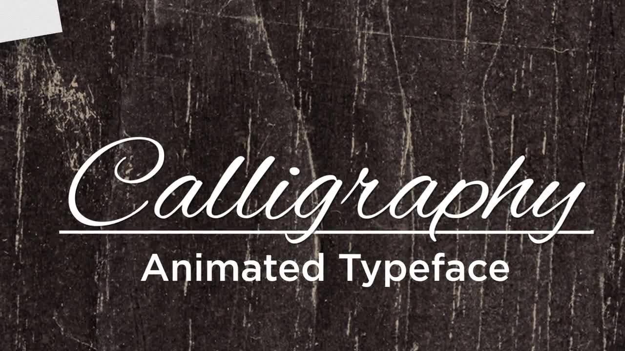 Calligraphy Animated Handwriting After Effects Templates YouTube