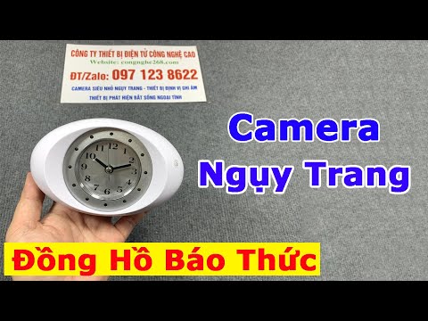 Camera Đồng Hồ Để Bán Báo Thức Mẫu Mới Nhất 2022 – Đàm Thoại 2 Chiều – Kết Nối ĐT Giám Sát Từ Xa