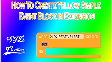 How to create Extension for kodular with Simple Event onClick block | Kodular | app Inventor