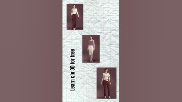 learn CLO 3D for free . #clo3dbasic #learnclo3d #fashion #3dmodelingsoftware #design