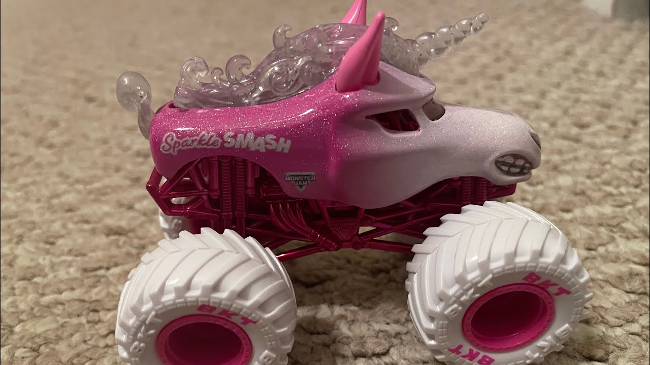 Spin Master Monster Jam National Unicorn Day Sparkle Smash Exclusive Review