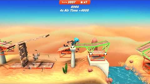 Bridge Constructor Stunts: Level 2-2