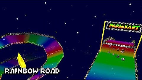 My first custom track for Mario Kart DS! (N64 Rainbow Road)