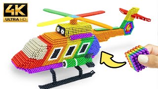 Magnet Challenge - How to Make a Unique Helicopter from Magnetic Balls - ASMR 4K