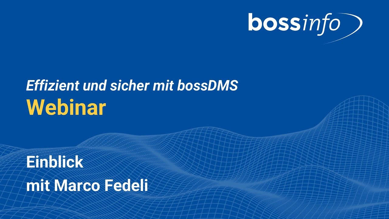 Effizientes Dokumentenmanagement mit bossDMS