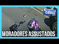 Criminosos em motos aterrorizam pedestres em São Paulo