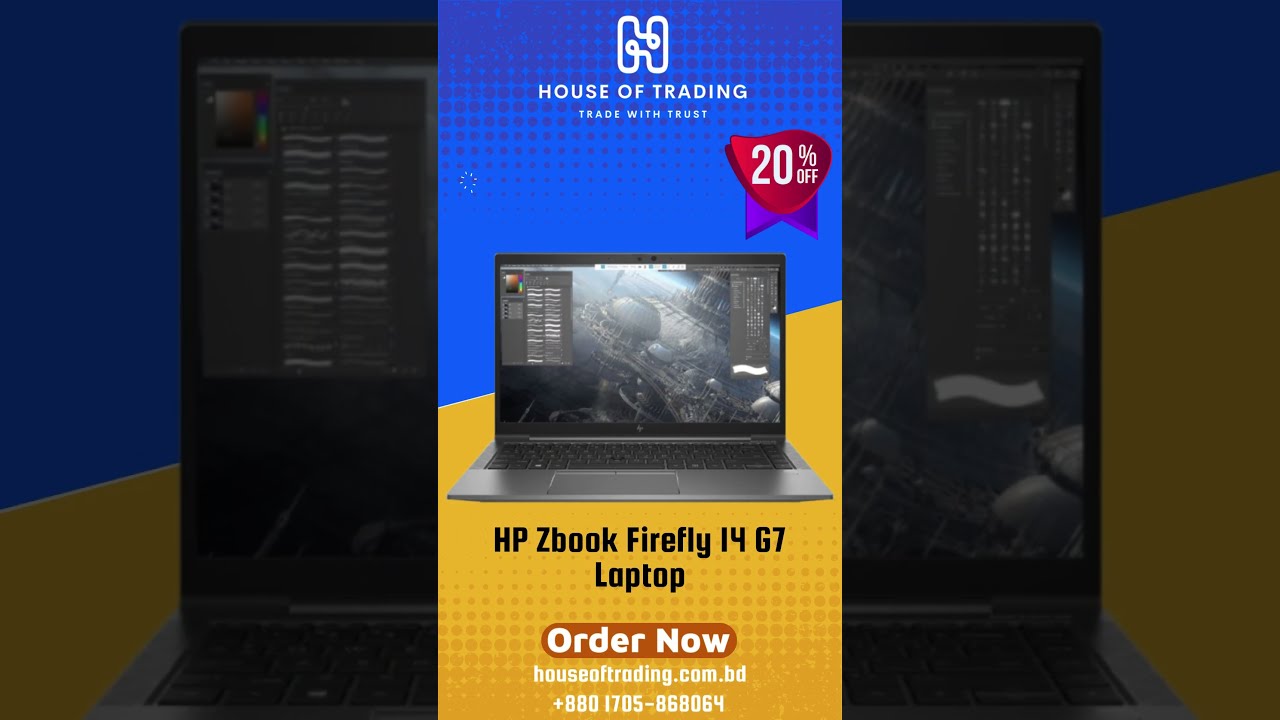 HP Zbook Firefly 14 G7 Laptop #usedlaptoppriceinbd #houseoftradingbd #hpusedlaptop #zbook #laptop