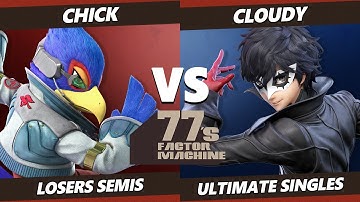 77s FM9 Losers Semis - Chick (Falco) Vs. Cloudy (Pyra Mythra, Joker) SSBU Ultimate Tournament