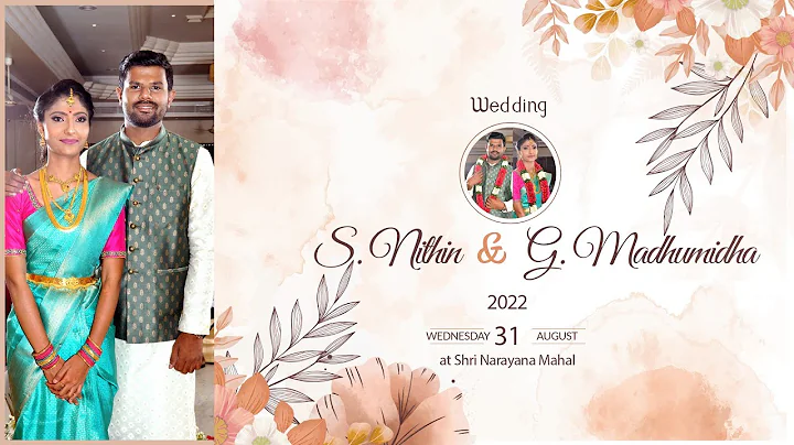 S.NITHIN & G.MADHUMIDHA   WEDDING RECEPTION