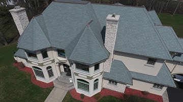 DaVinci Single Width Synthetic Slate - Lake Forest, installed by CRC Cedar Roofing Company
