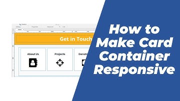 How to make a card container responsive in WYSIWYG Web Builder