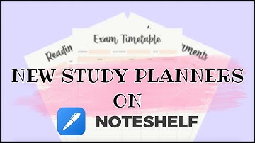 Study Planners on Noteshelf iOS and Android | Digital planners for Students | Noteshelf Features