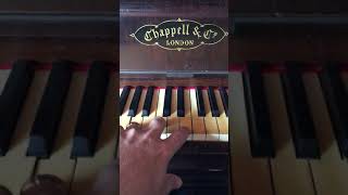 Demonstration Of Harmony Keys On Recently Tuned Chappell 1886 Upright Piano