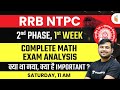 RRB NTPC (2nd Phase, 1st Week) | Complete Maths Exam Analysis by Sahil Khandelwal