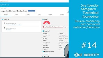 One Identity Safeguard | Technical Overview #14 | Session monitoring and Cmd restriction/detection