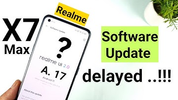 Realme X7 Max software update delayed 7 days still not received 🤷‍♂️😭😭😭