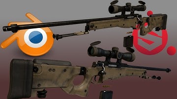 Speed Modeling: L96A1 (Blender & Substance Painter)