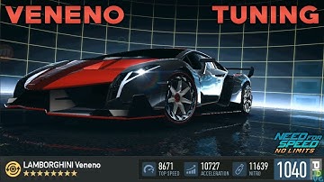 NFS No Limits | Lamborghini Veneno - MAXXED + TUNING