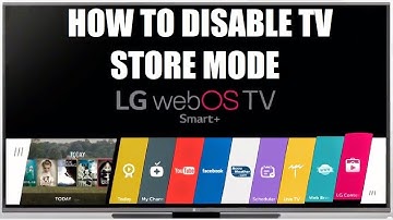 How to disable Store Demo Mode in LG WebOs TV