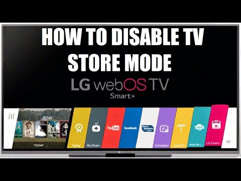 How to disable Store Demo Mode in LG WebOs TV