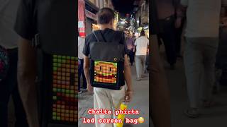 Led screen Bag😍#bag#tech#gadgets#technology#india#shorts#video#youtubeshort#wow#techlover#foryou