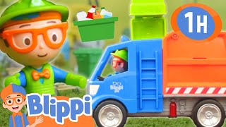 Toy Garbage Truck Song | Blippi Toy Play Learning | Best Cars & Truck Videos For Kids