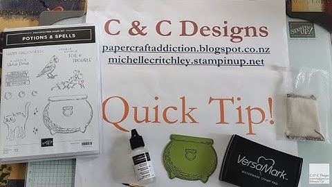 Quick Tip -- How to heat emboss without stamping