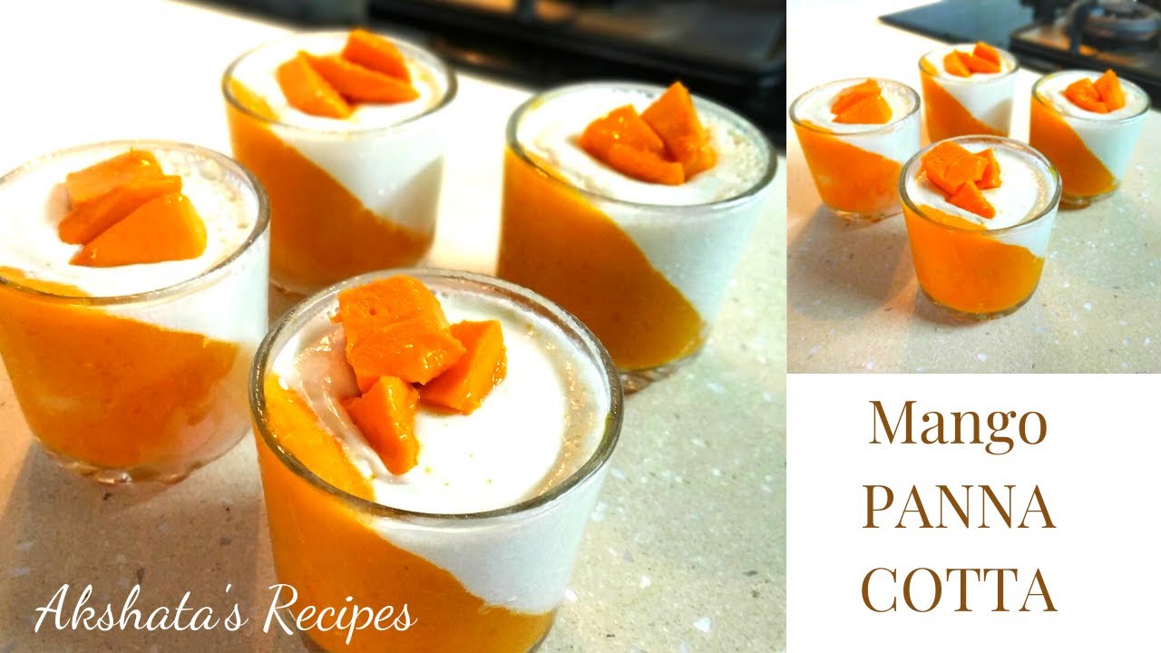 |Eggless Mango Pudding recipe|Mango Panna Cotta |Summer Recipe
