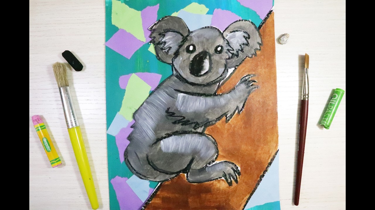 Australian Art Project Australia Koala Art Lesson Art Activity Outback Art