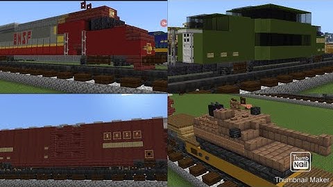 Minecraft 1:1 Scale Retro Future Military Fantasy Train Tutorial
