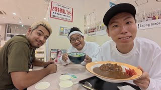 深夜の山形県サービスエリアでご飯を食べる日。