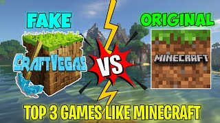 Top 3 Games like minecraft |😂| that actually blow your mind || Copy Games of Minecraft