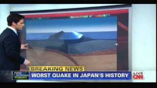 JAPAN EARTHQUAKE & TSUNAMI 3/11/2011 CNN NEWS * * RING OF FIRE