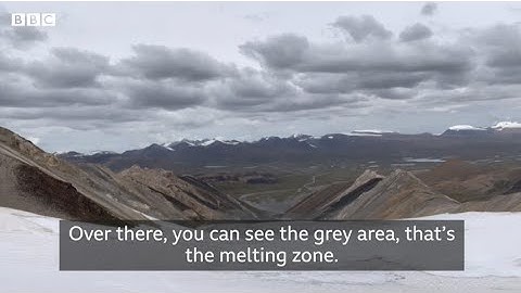 Climate change How to measure a shrinking glacier BBC News