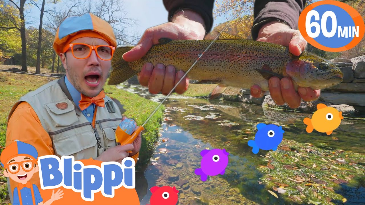 Blippi Learns How to Fish!  Blippi & Blippi Wonders Educational