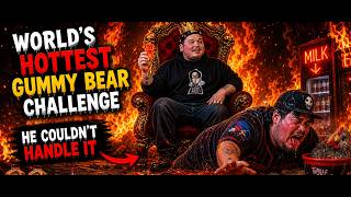 WORLD"S SPICIEST GUMMY BEARAND SARDINES......HE THREW UP!!!!!