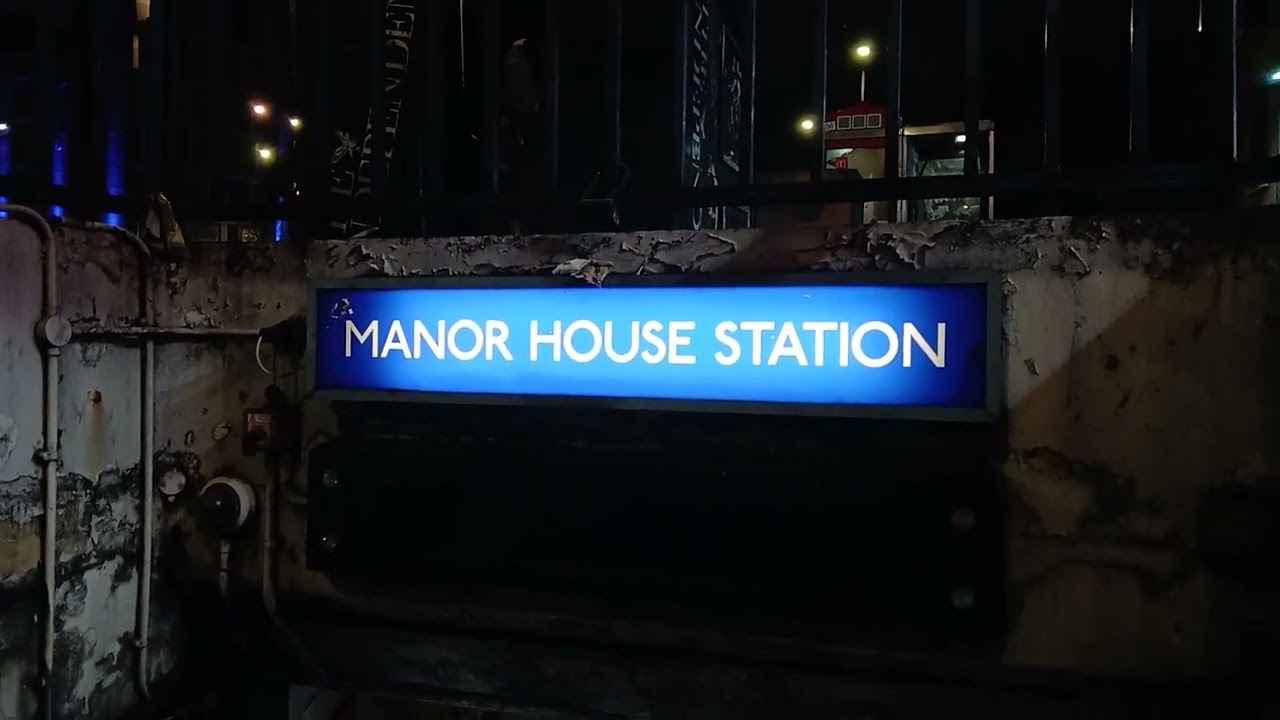 Manor House Station London Underground Night
