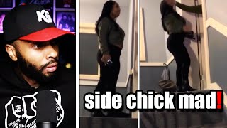 Side Chick Shows Up At Her Man's House To Confront His Wife And This Happens!