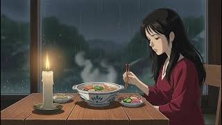 Lonely Girl Cooking In Rain Ghibli Style Cozy Anime Asmr Peaceful Vibes