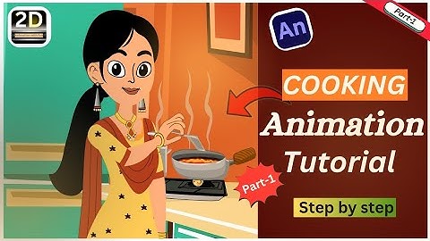 Cooking 🥘animation/2d character design/cartoon video/animation tutorial in hindi/animate cc tutorial