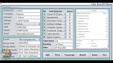 How to Create Student Result System in Java with MYSQL Database Using NetBeans - Part 3 of 4