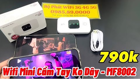 Bộ Phát Wifi Mini Cầm Tay MF8002 Giá Rẻ 790K Gắn Sim 4G Tốc Độ 150Mbps Kết Nối 15 Thiết Bị Cùng Lúc