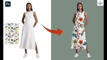 How to Add Designs on Clothes in Photoshop | Easy Dress Design Tutorial #photoshop #tutorial #video