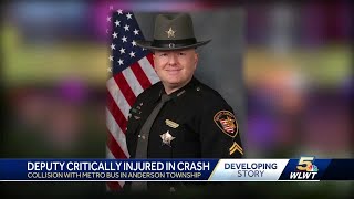 Sheriff: Hamilton County deputy in critical condition following crash involving Metro bus