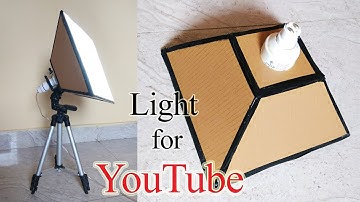 How to make lighting Softbox at home for YouTube and Photography | cardboard light diffuser
